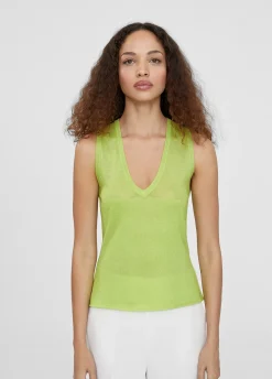 Top punto color liso