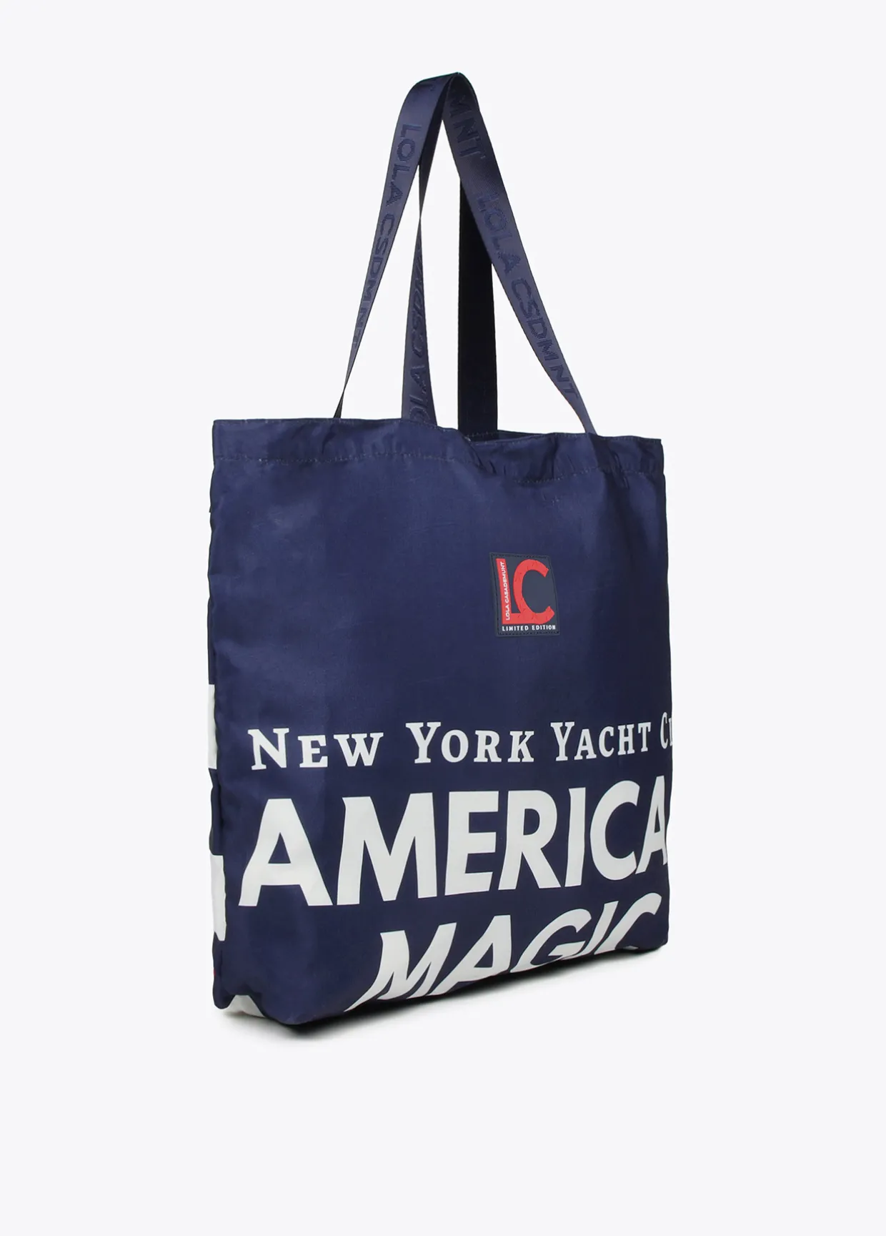 Tote bag de color azul  American Magic - Lola Casademunt