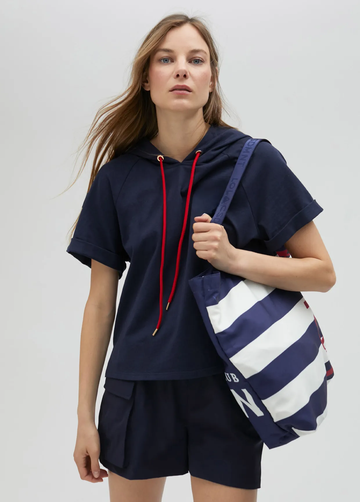 Tote bag de color azul  American Magic - Lola Casademunt