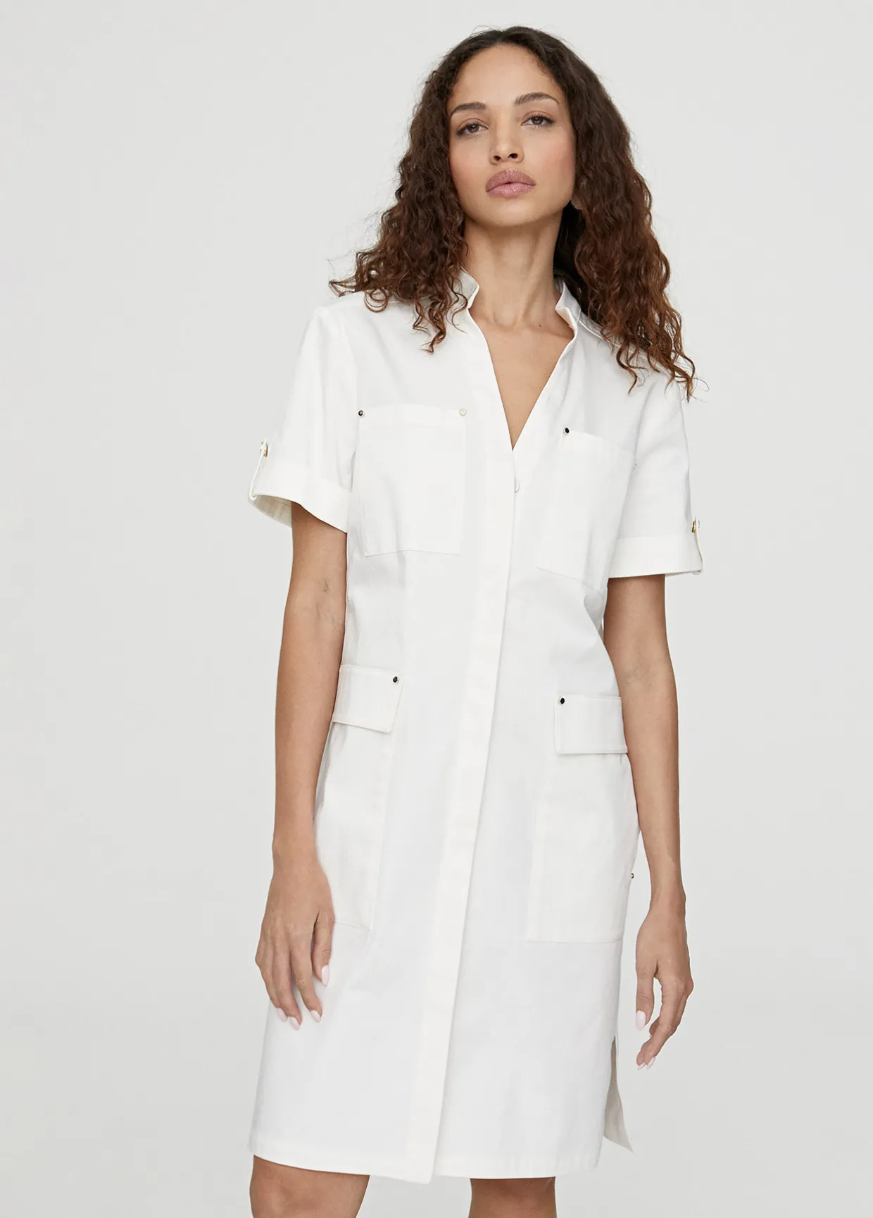 Vestido corto tipo cargo