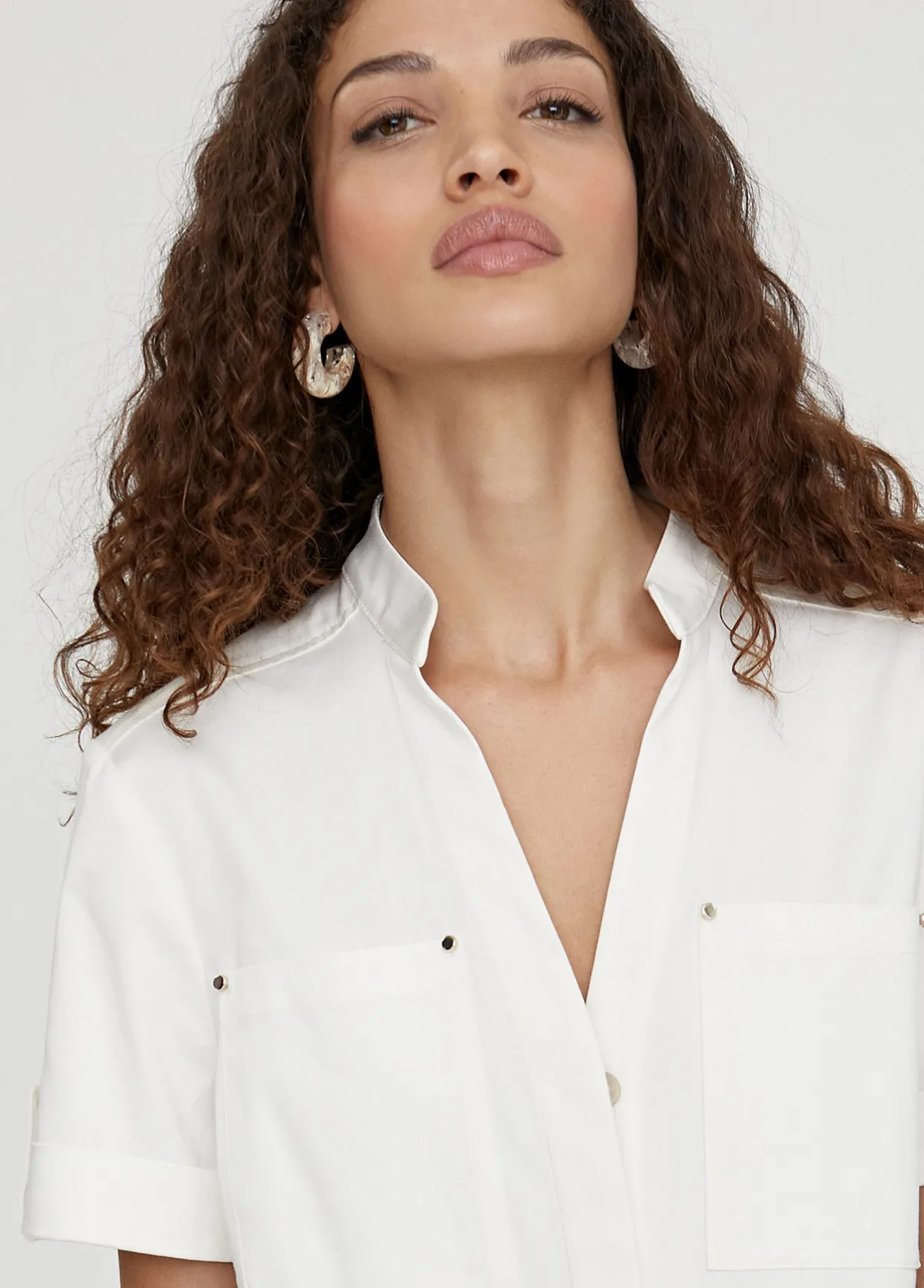 Vestido corto tipo cargo