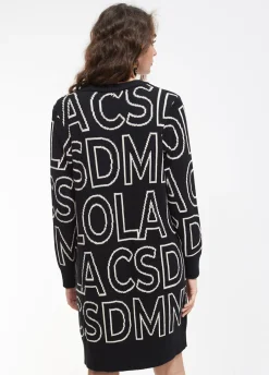 Vestido de punto letras