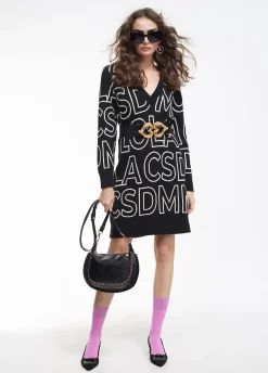 Vestido de punto letras