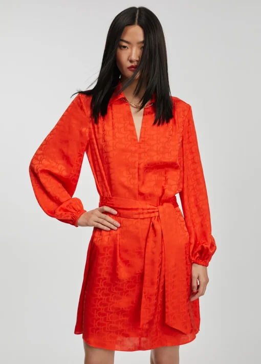 Vestido estampado logo