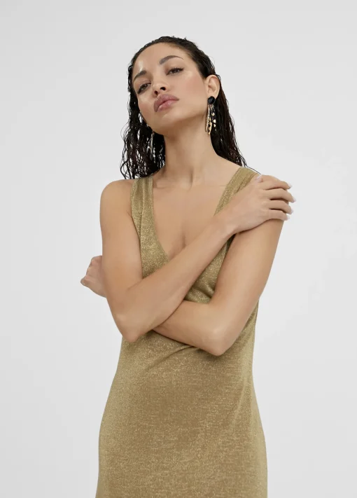 Vestido largo de punto