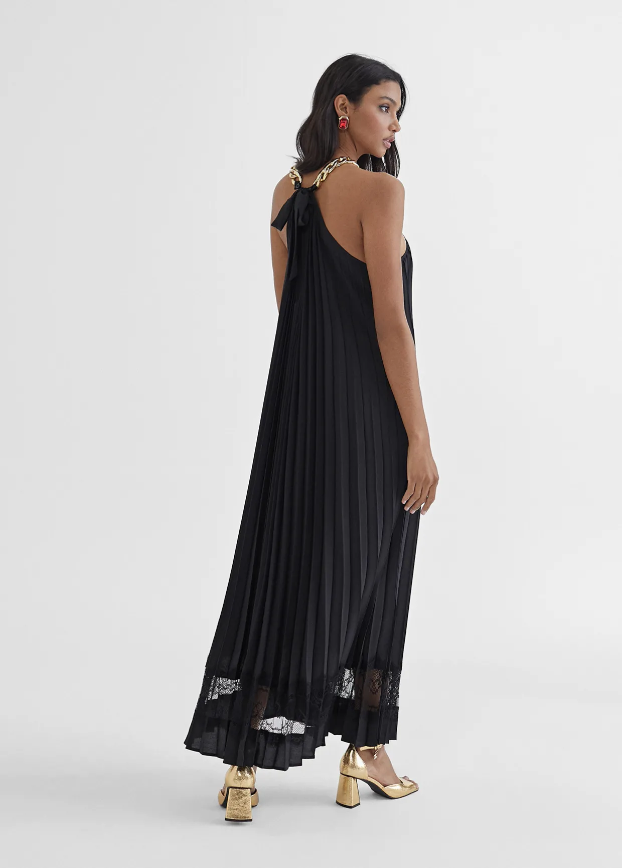 Vestido largo halter