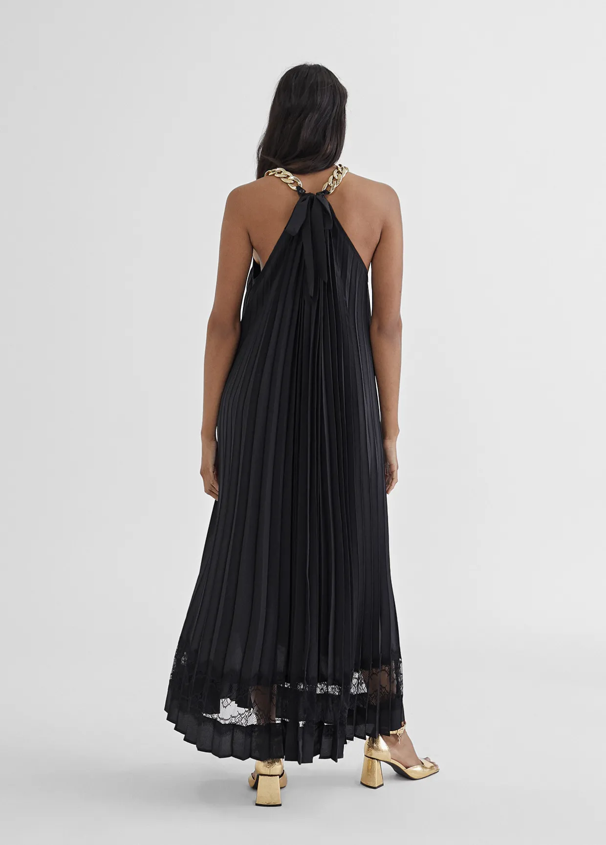 Vestido largo halter