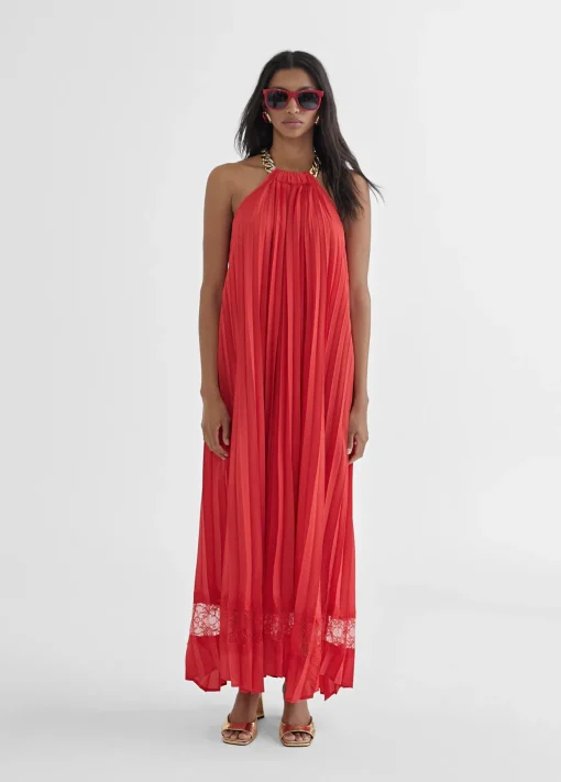 Vestido largo halter