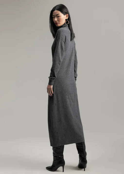 Vestido midi de punto