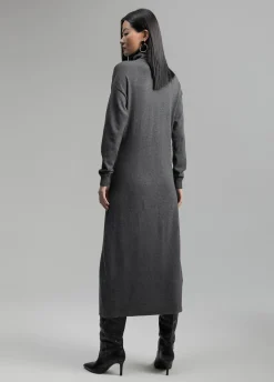 Vestido midi de punto