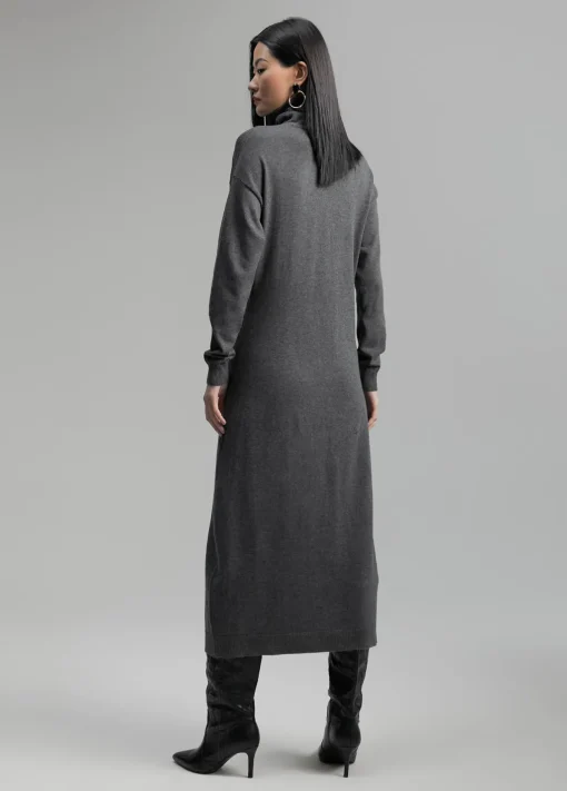 Vestido midi de punto