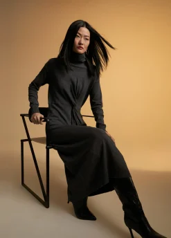 Vestido midi de punto