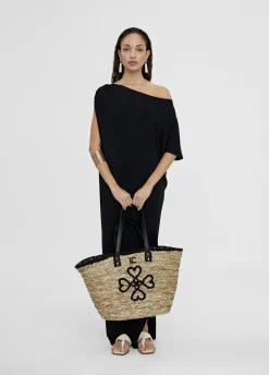 Vestido midi fruncido