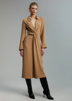 Vestido midi nudo