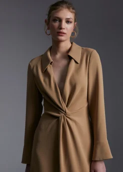 Vestido midi nudo