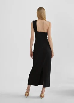Vestido midi tirante asimétrico