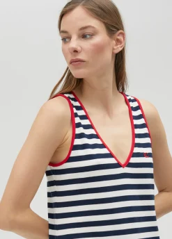 Vestido rayas midi de algodón 100% - Lola Casademunt