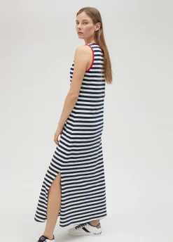 Vestido rayas midi de algodón 100% - Lola Casademunt