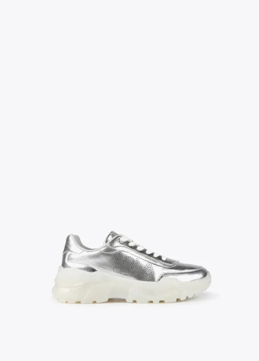 Zapatillas tipo sneakers metalizadas