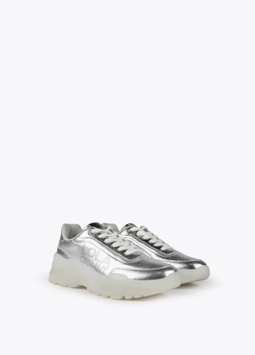 Zapatillas tipo sneakers metalizadas