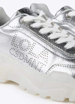 Zapatillas tipo sneakers metalizadas