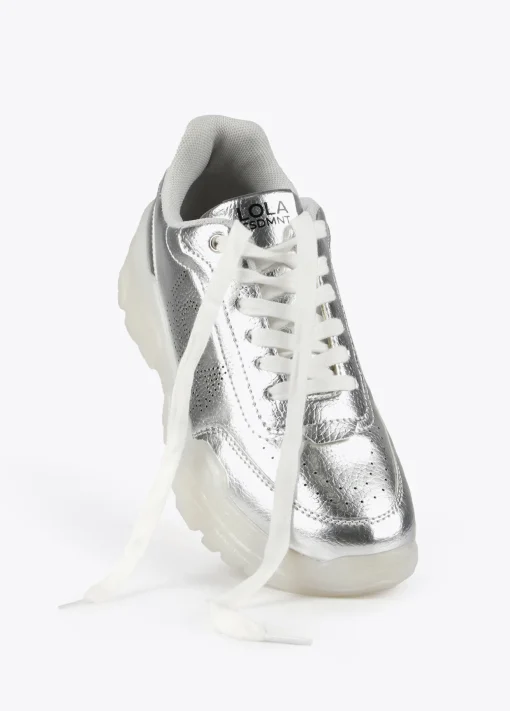 Zapatillas tipo sneakers metalizadas