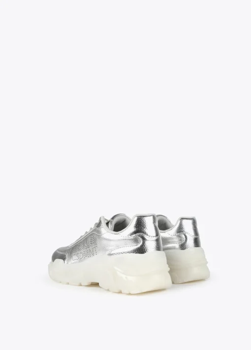 Zapatillas tipo sneakers metalizadas
