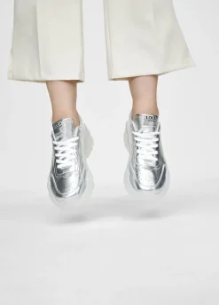 Zapatillas tipo sneakers metalizadas